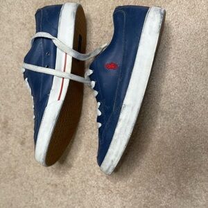 Classic Blue and White Low-Top Sneakers